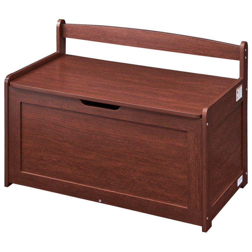 ETD02-2 - Stylish Cherry Toy Chest & Bench with Safe Design