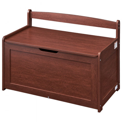 ETD02-2 - Stylish Cherry Toy Chest & Bench with Safe Design