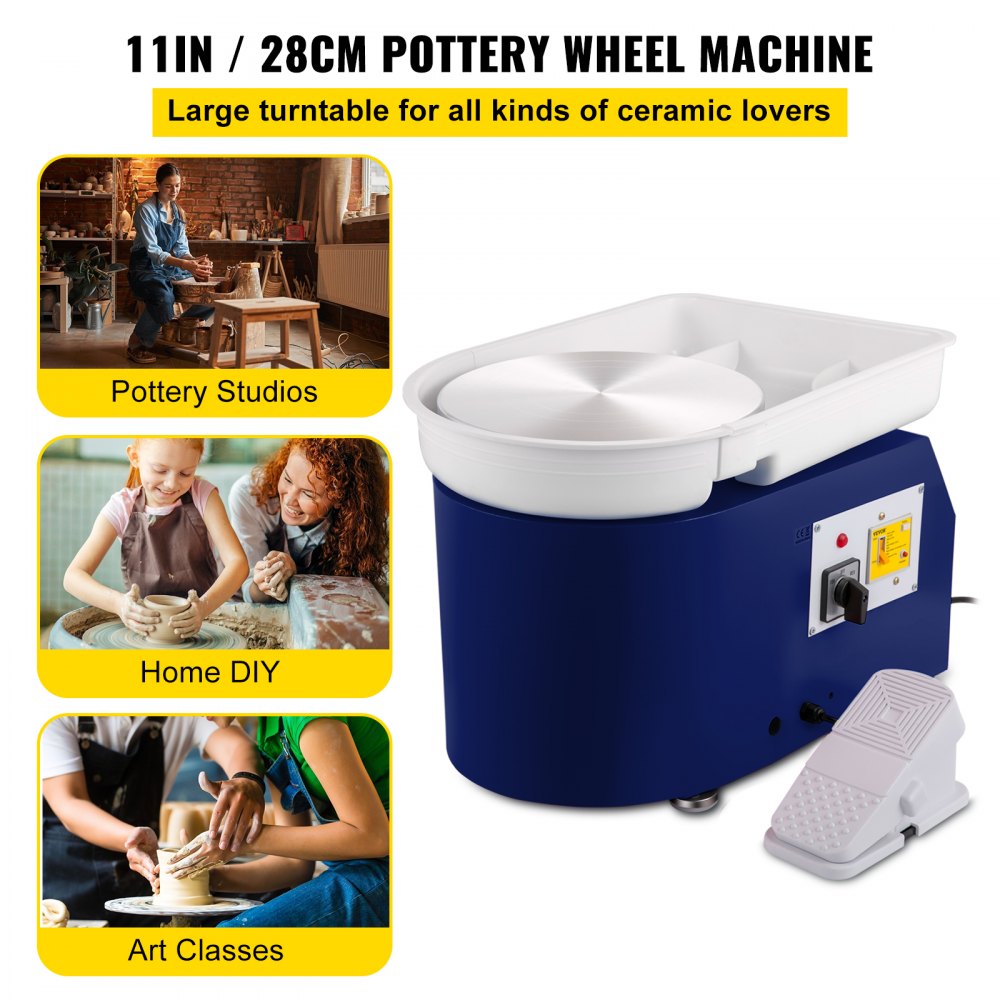 TYLPJ28-MC - 11" VEVOR Pottery Wheel with 350W Motor & Toolset
