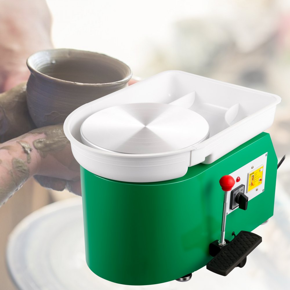 TYLPJ28-MC - Compact 11" Pottery Wheel with Dual Rotation and Water Basin