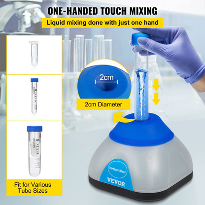 KW-3000-1T - 3000RPM VEVOR Vortex Mixer with 6mm Orbital Diameter