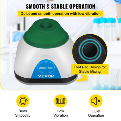KW-5600-1B - 6000RPM VEVOR Mini Vortex Mixer with 6mm Orbit Diameter