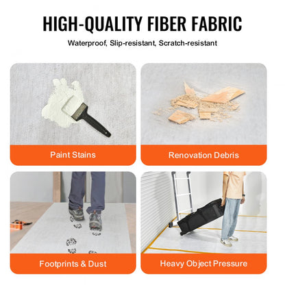 VGWS18030 - 39" x 100' Durable Carpet Protection Film for Renovation Projects