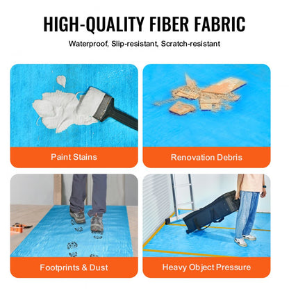 VGWS18025 - Durable 40" x 84' Carpet Protection Film for Renovation Projects