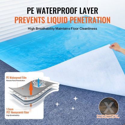 VGWS18025 - Durable 40" x 84' Carpet Protection Film for Renovation Projects