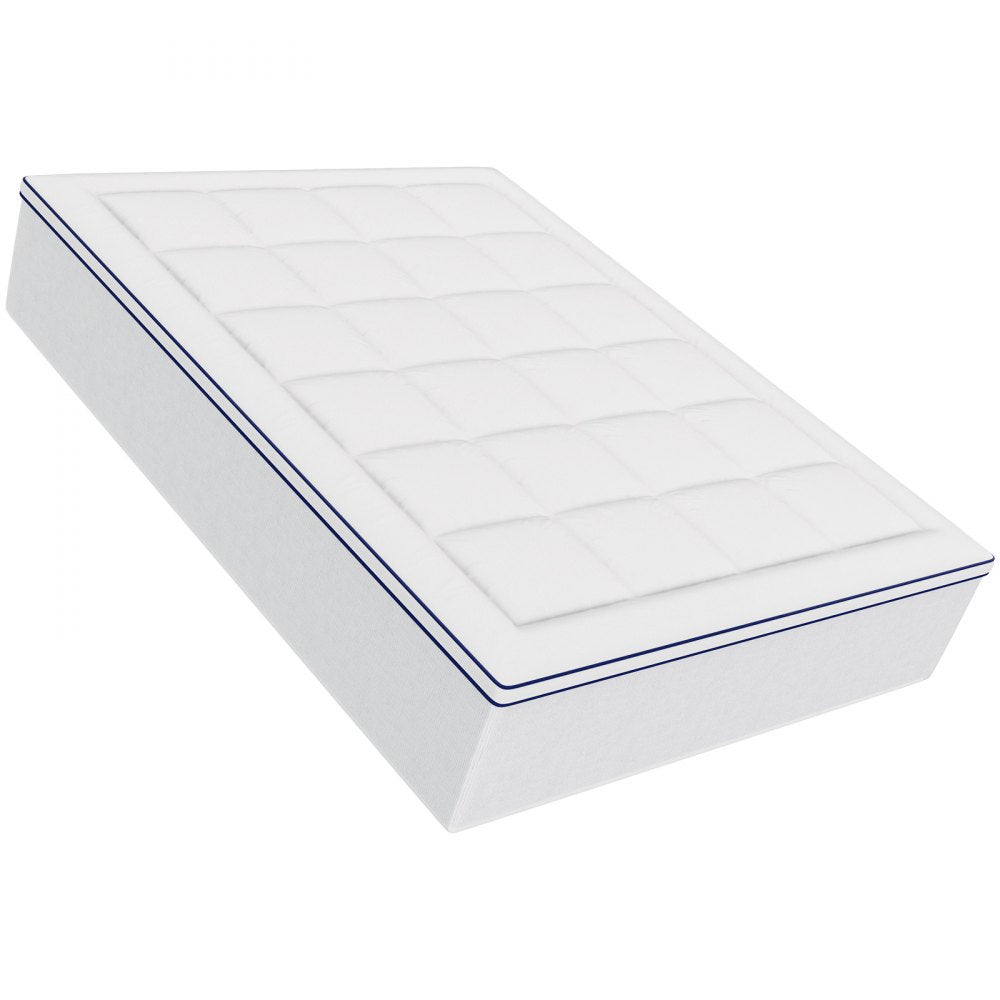 6080C3 - 1" Thick Fiber Fill Mattress Topper with Detachable Casing