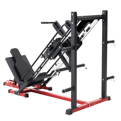 HM1904 - Durable 2000lbs Hack Squat & Leg Press Machine with Adjustable Backrest