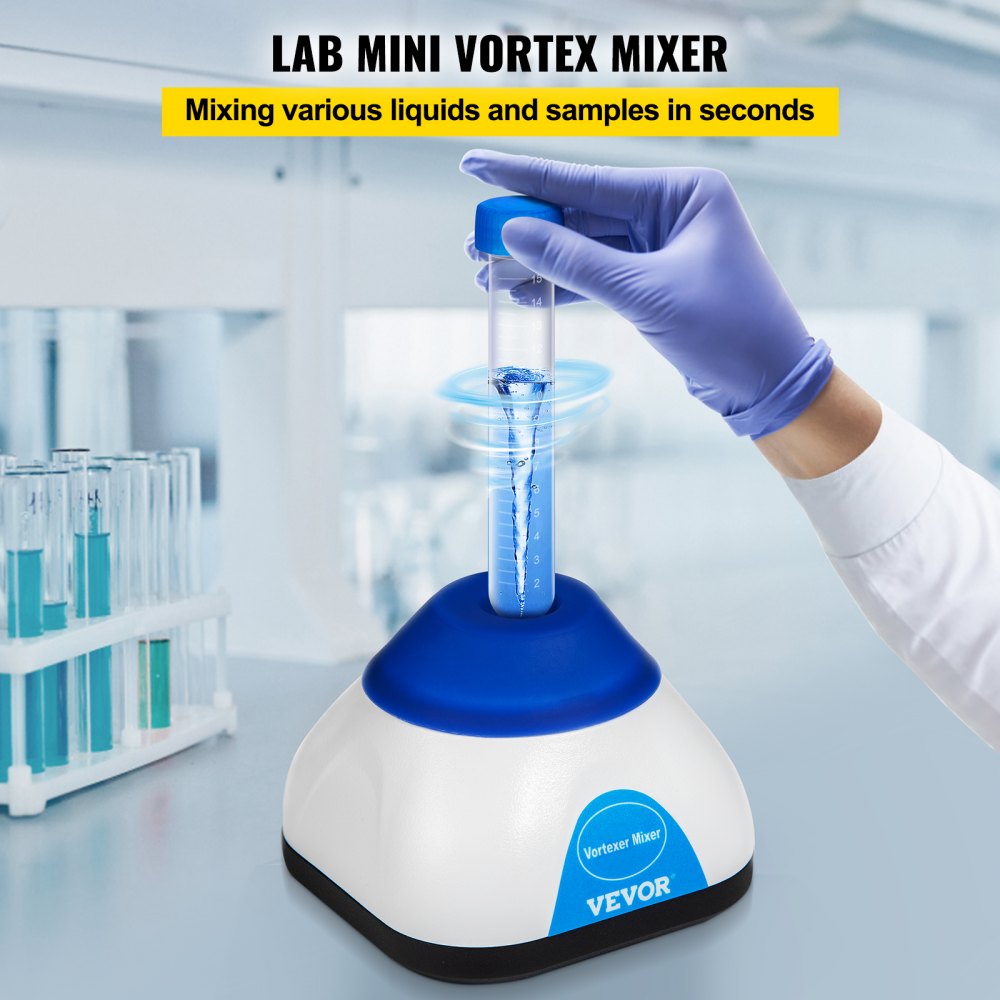 KW-5600-1L - 6000RPM Mini Vortex Mixer for Test Tubes and Liquids