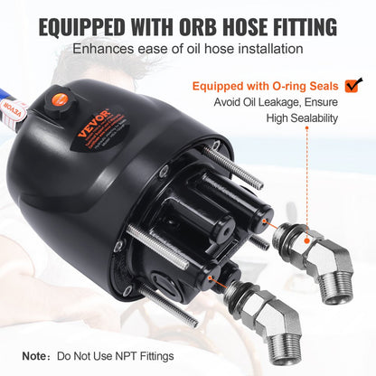 HH4314 - 150 HP Aluminum Hydraulic Steering Pump with Easy Maintenance