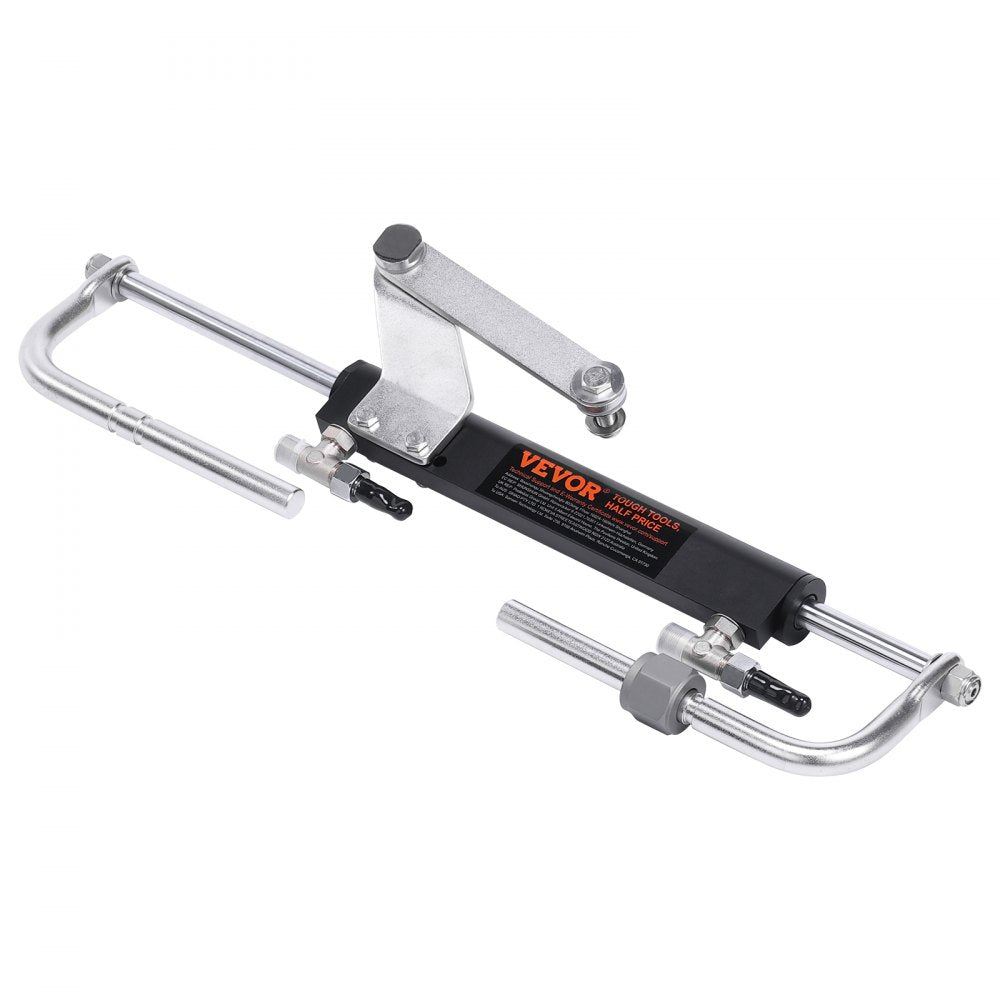 Hydraulic Boat Steering Kit - 90HP Marine System with Hoses & Valves