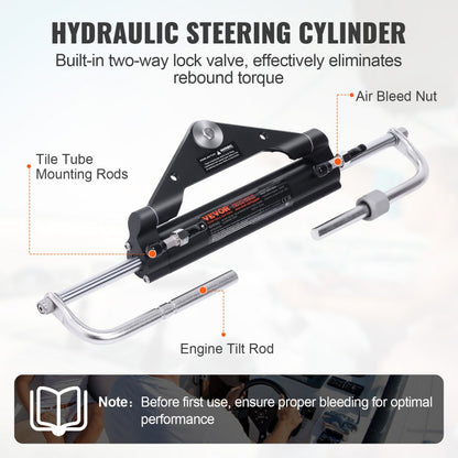 HSX-150HP - Smooth Hydraulic Steering Kit for 150HP Outboard Motors