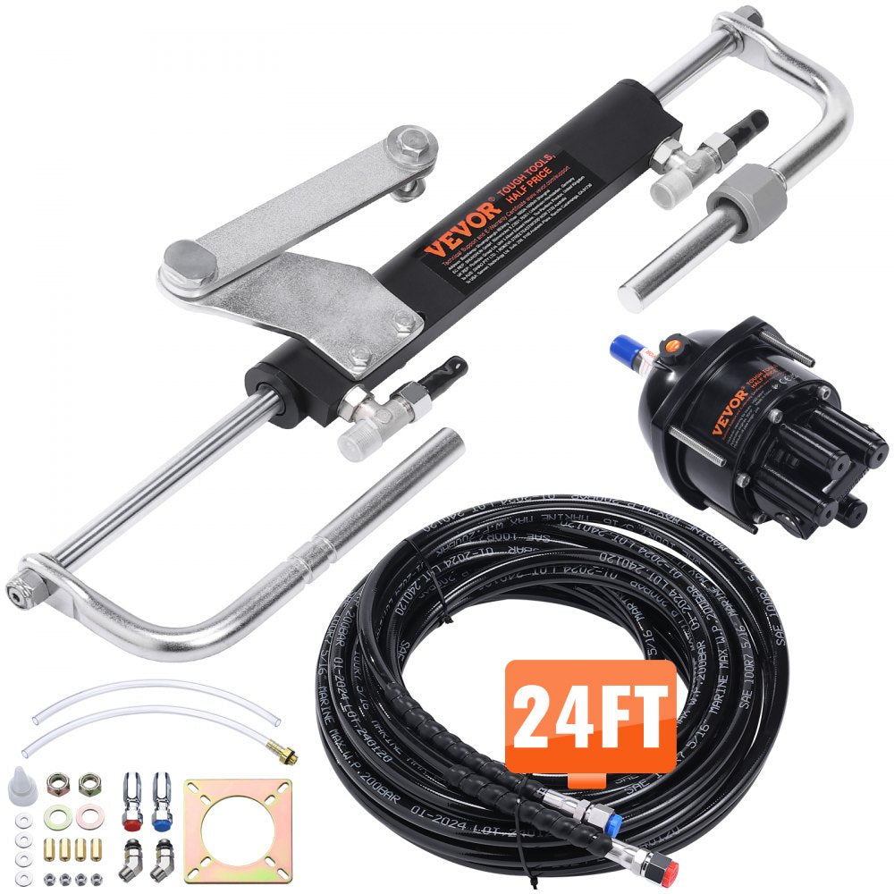 HSX-90HP - Effortless Hydraulic Steering Kit for Single-Engine Boats