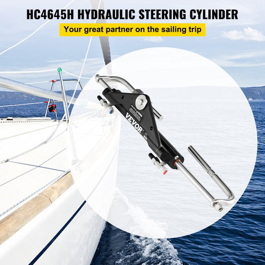 010204407660 - Durable Aluminum Hydraulic Steering Cylinder for 150HP Outboards