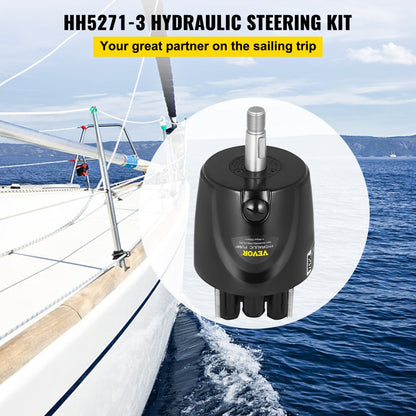 HH5271-3 - VEVOR Aluminum Hydraulic Steering Helm for Easy Installation