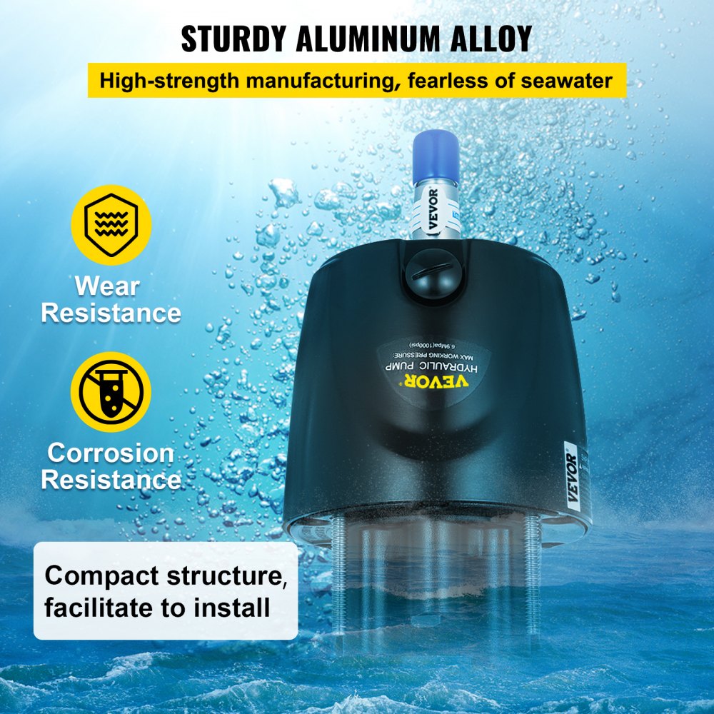 HH5271-3 - VEVOR Aluminum Hydraulic Steering Helm for Easy Installation