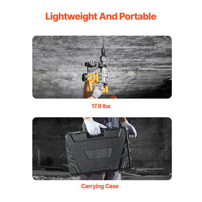 JH-0840 - 1400W Jack Hammer with Chisels & 360° Handle