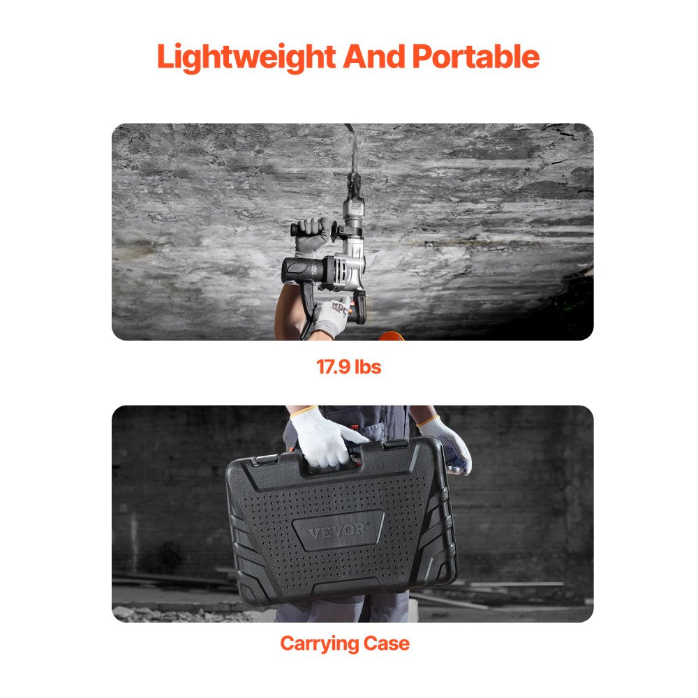 JH-0840 - 1400W VEVOR Demolition Jack Hammer with 2900 BPM Impact