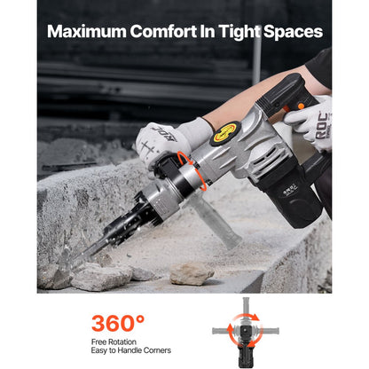JH-0840 - 1400W VEVOR Demolition Jack Hammer with 2900 BPM Impact