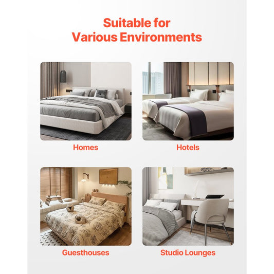 PB09-K - Sturdy 79.1" Box Spring with 3500 lbs Capacity and Non-Slip Design