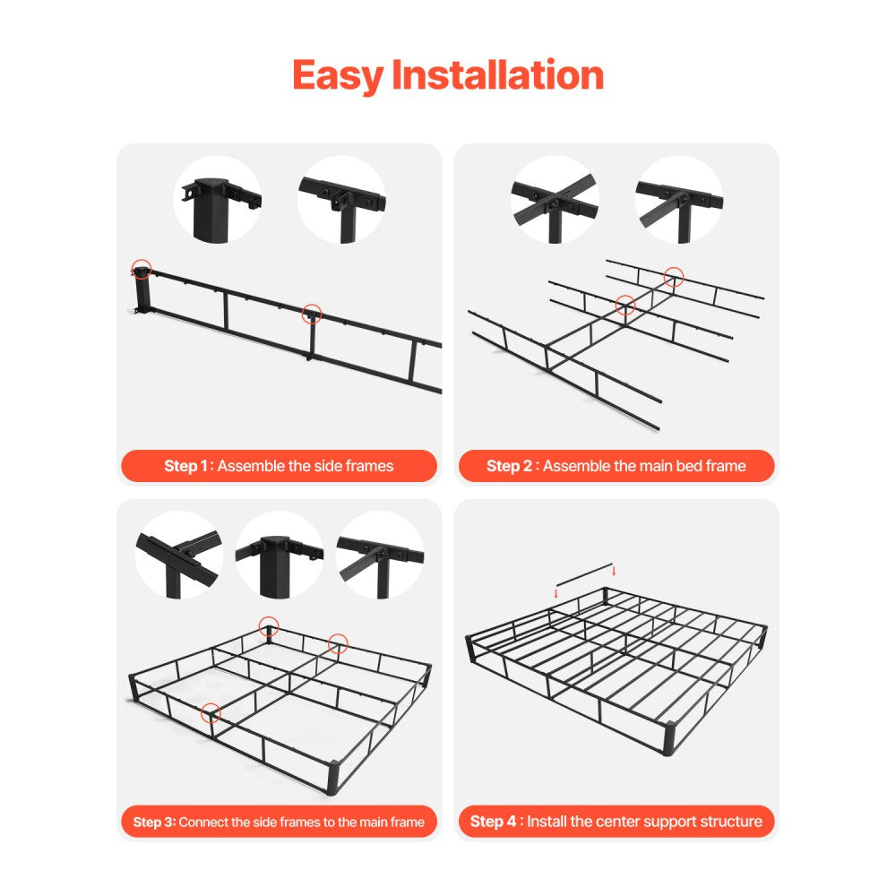 PB09-K - Sturdy 79.1" Box Spring with 3500 lbs Capacity and Non-Slip Design