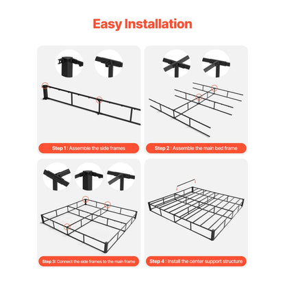 PB09-K - Sturdy 79.1" Box Spring with 3500 lbs Capacity and Non-Slip Design