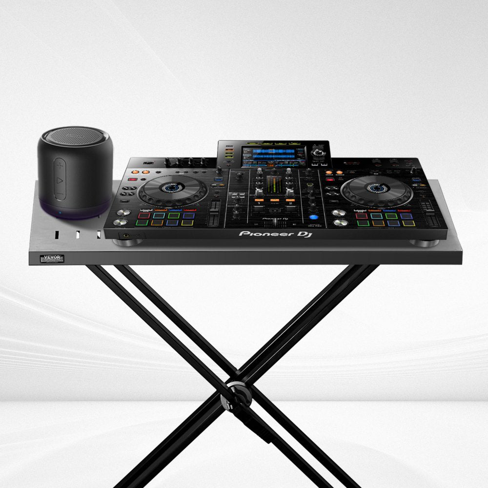 DJ-3 - Adjustable VEVOR DJ Table, 32.28" x 19.49" Mesh Surface