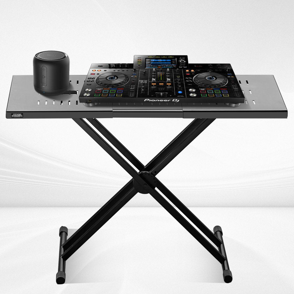 DJ-4 - Adjustable VEVOR DJ Table Stand, 32.28"x18.31", Durable Alloy Steel