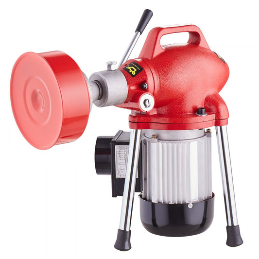 010625931545 - 120FT Drain Cleaner Machine with 370W Power & Interchangeable Cutters