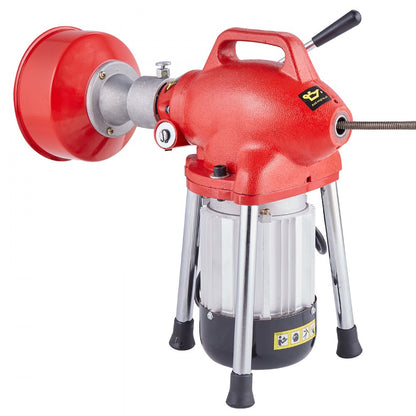010625931545 - 120FT Drain Cleaner Machine with 370W Power & Interchangeable Cutters