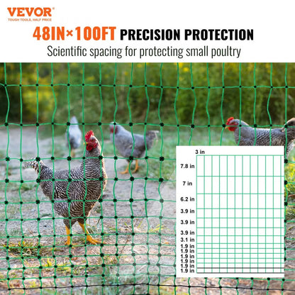 SP1201407D35 - 48" H VEVOR Electric Fence Netting Kit for Animals