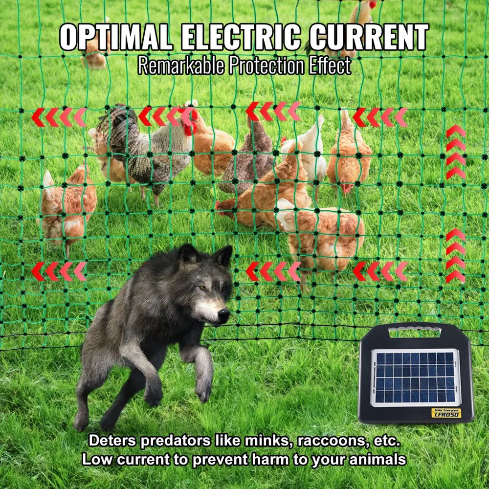 SP1201407D35 - 48" H VEVOR Electric Fence Netting Kit for Animals
