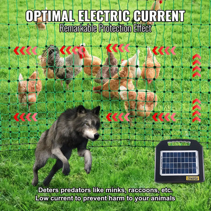 SP1201407D35 - 48" H VEVOR Electric Fence Netting Kit for Animals