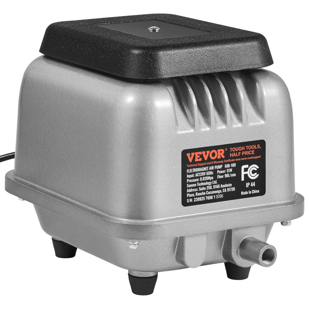HJB-100 - Durable 90L/Min Air Pump for 10 FT Deep Ponds