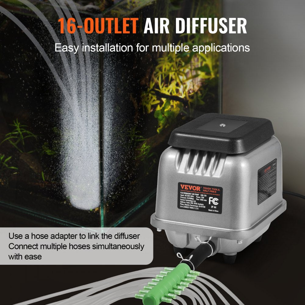 HJB-120 - 109L/Min VEVOR Linear Air Pump for Ponds & Septic Systems