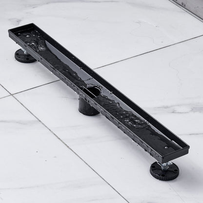 ZA3-24-G03-MB - 24-Inch Brushed Stainless Steel Shower Drain with Square Grate