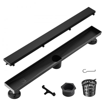 ZA3-24-T01-MB - 24-Inch Stainless Steel Linear Shower Drain with Tile Insert