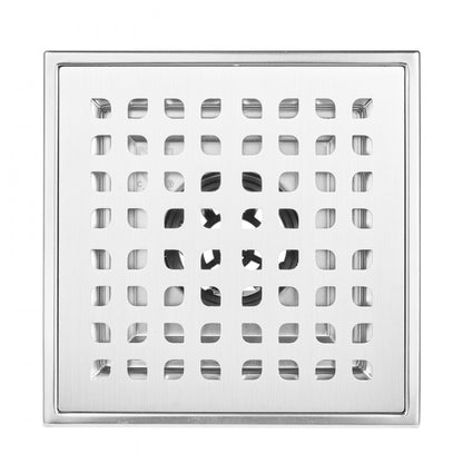 COU-6-S04-BR - 16-Inch Stylish Linear Shower Drain with Removable Grate