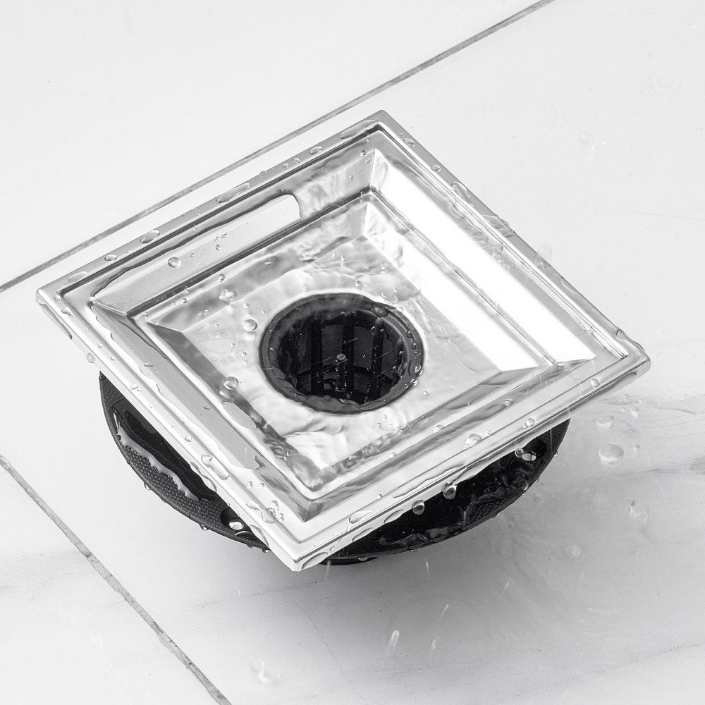 COU-6-S04-BR - 16-Inch Stylish Linear Shower Drain with Removable Grate