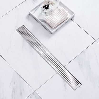 ZA3-24-G03-BR - 24 Inch VEVOR Linear Shower Drain for Rapid Water Flow