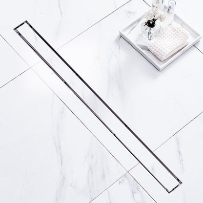 ZA3-36-T01-BR - 36-Inch Linear Shower Drain for High Flow & Durability