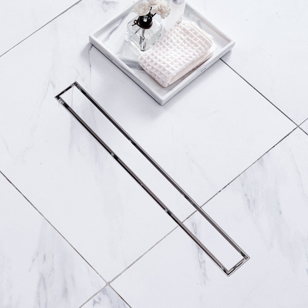 ZA3-24-T01-BR - 24" Stainless Steel Linear Shower Drain with Tile Insert