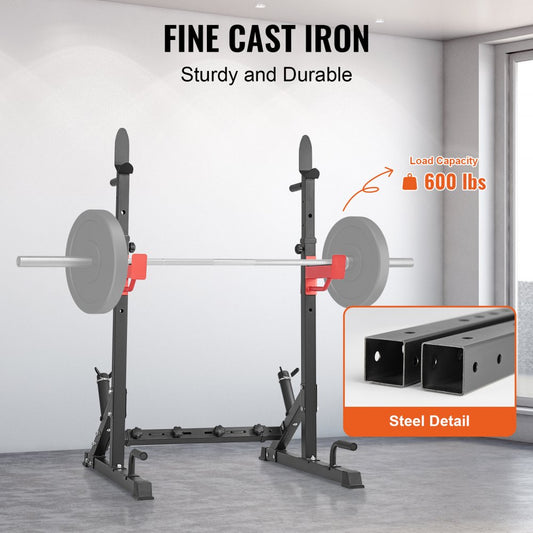 KLY-002 - Adjustable Power Rack for Squats & Bench Press - Max 600 lbs