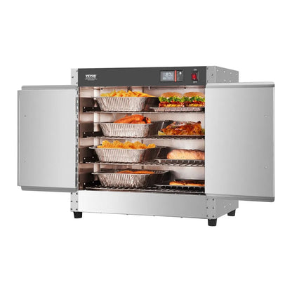 FWHB-251524 - 4-Tier Food Warmer Cabinet, Adjustable 80℉-177℉ Temperature Range