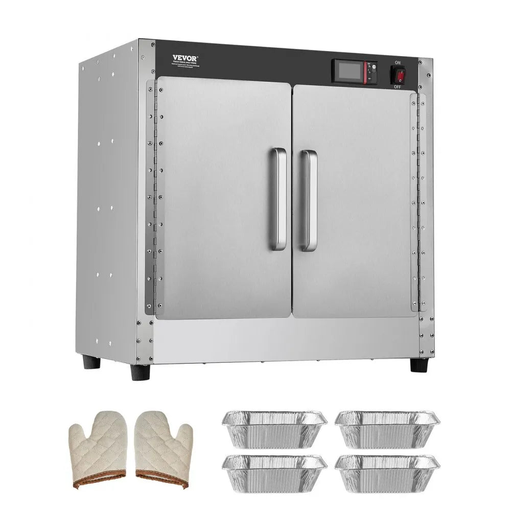 FWHB-251524 - 4-Tier Food Warmer Cabinet, Adjustable 80℉-177℉ Temperature Range