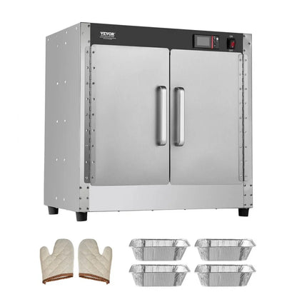 FWHB-251524 - 4-Tier Food Warmer Cabinet, Adjustable 80℉-177℉ Temperature Range