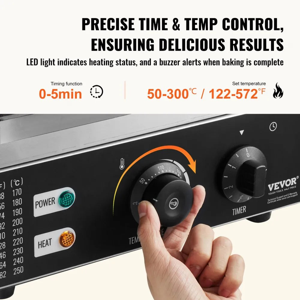 HT-12A - VEVOR 1550W Electric Donut Maker for Home & Commercial Use