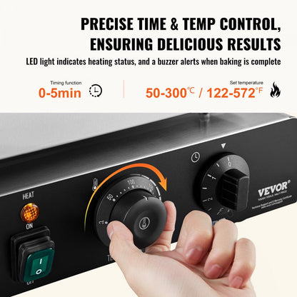 HT-9A - Commercial 9-Hole Electric Donut Maker with Non-Stick Surface