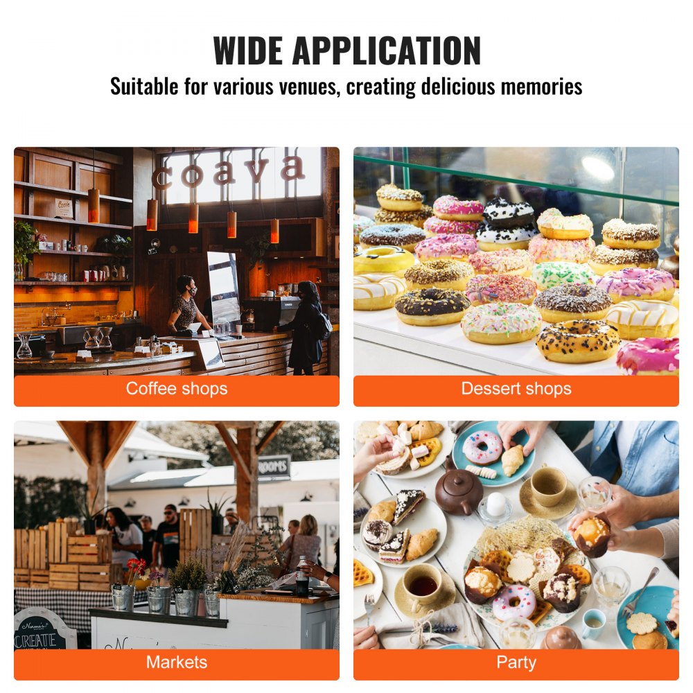 HT-9A - Commercial 9-Hole Electric Donut Maker with Non-Stick Surface