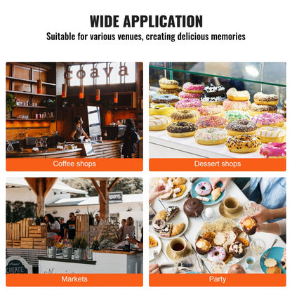 HT-9A - Commercial 9-Hole Electric Donut Maker with Non-Stick Surface