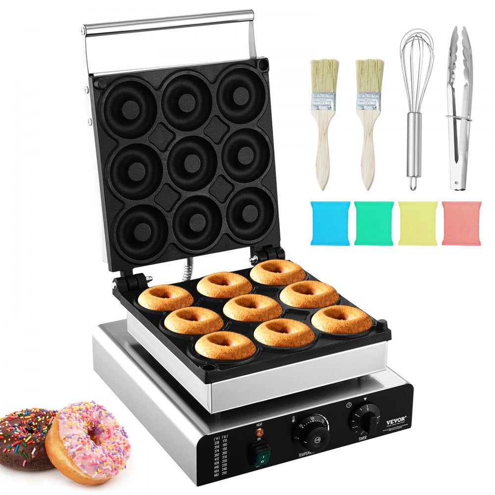 HT-9A - Commercial 9-Hole Electric Donut Maker with Non-Stick Surface